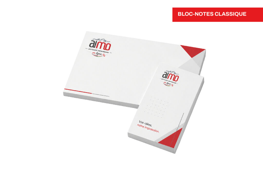 Impression de blocs-notes de bureau & sous-mains en Suisse