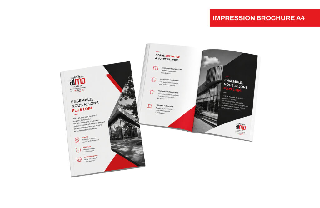 Impression de brochures agrafées de vente en Suisse, visuel 2