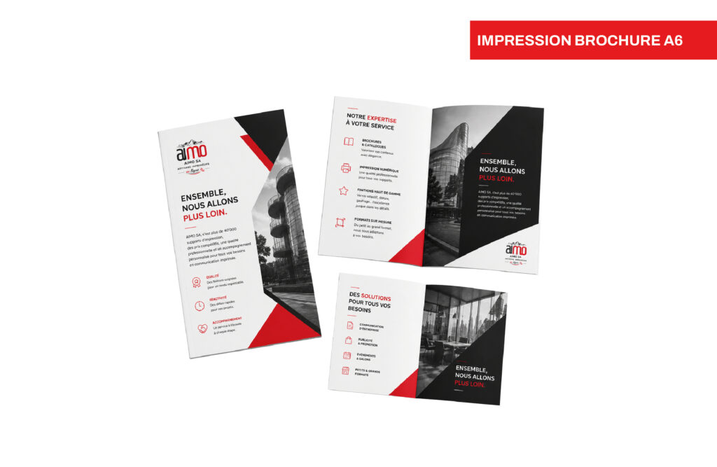 Impression de brochures agrafées de vente en Suisse, visuel 4