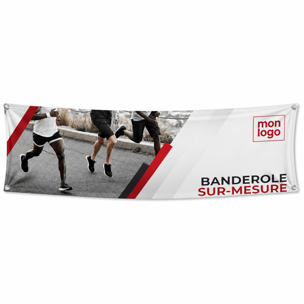 Impression de banderole publicitaire pas chère, imprimé par Aimosa en Suisse