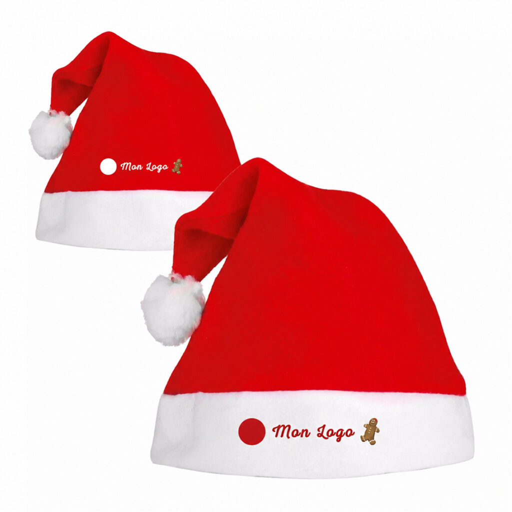 Bonnet de Noël personnalisable, imprimé par Aimosa en Suisse
