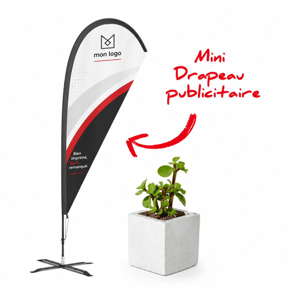 Impression de drapeaux publicitaires & beachflags en Suisse