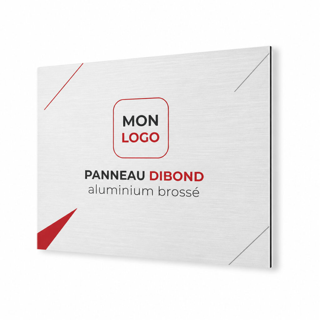 Impression de panneaux aluminium composite dibond enseignes en Suisse
