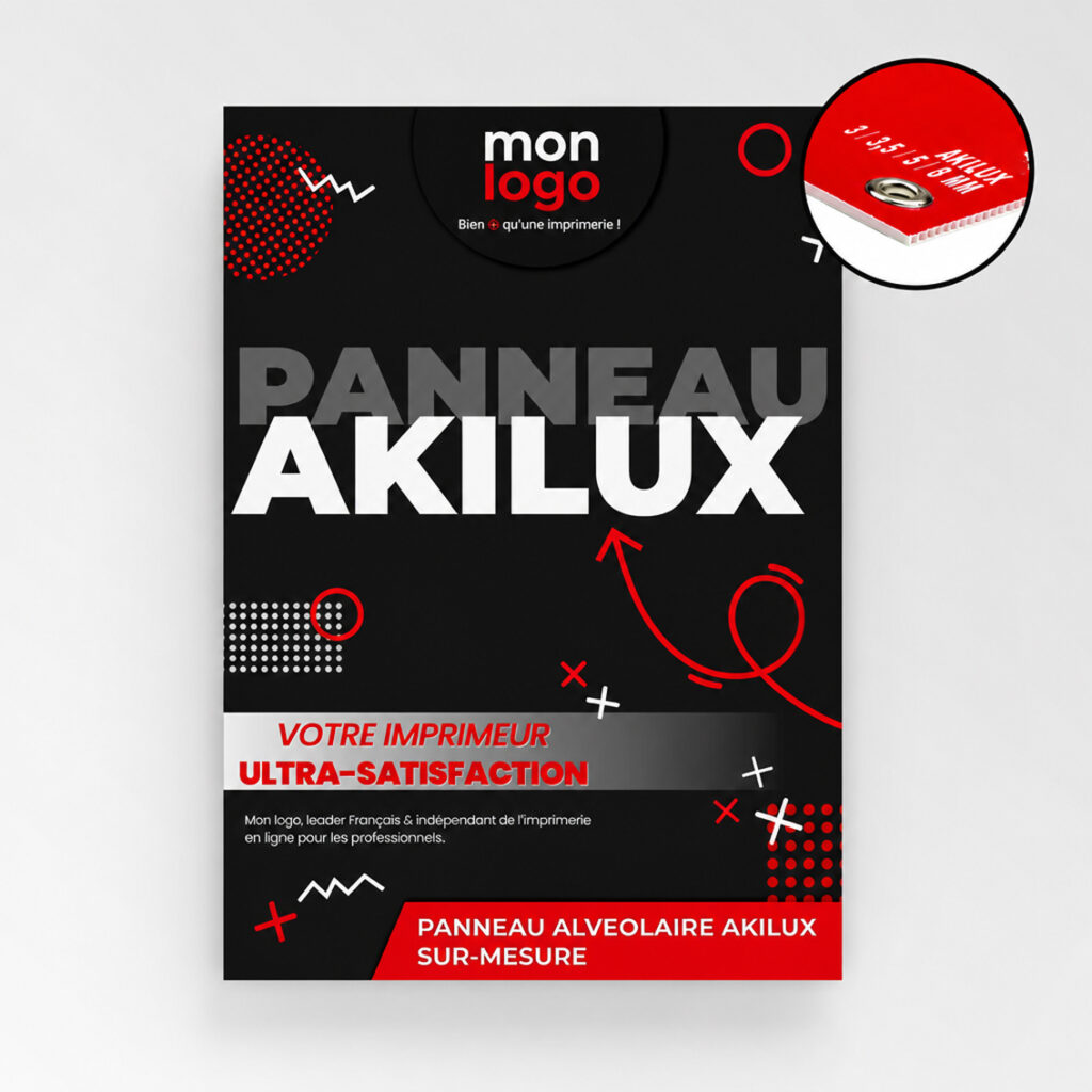 Impression panneau akilux alveolaire pas cher, imprimé par Aimosa en Suisse