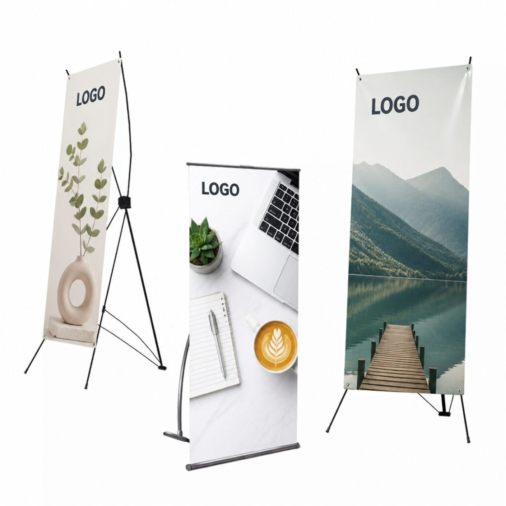 Impression de x-banner & totems légers en Suisse
